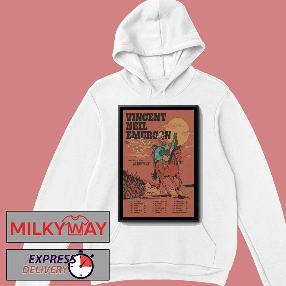 Vincent Neil Emerson The Red Horse Live Tour 2026 Poster shirt