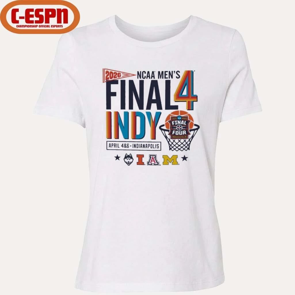 Four Teams 2026 NCAA Men’s Final Four Indy Retro T-Shirt