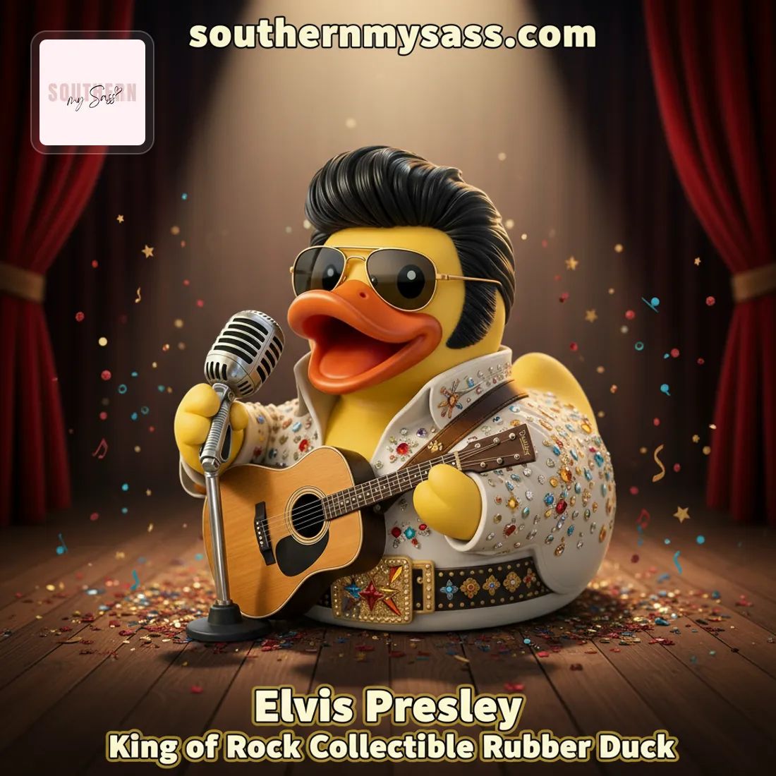 Elvis Presley King of Rock Collectible Rubber Duck