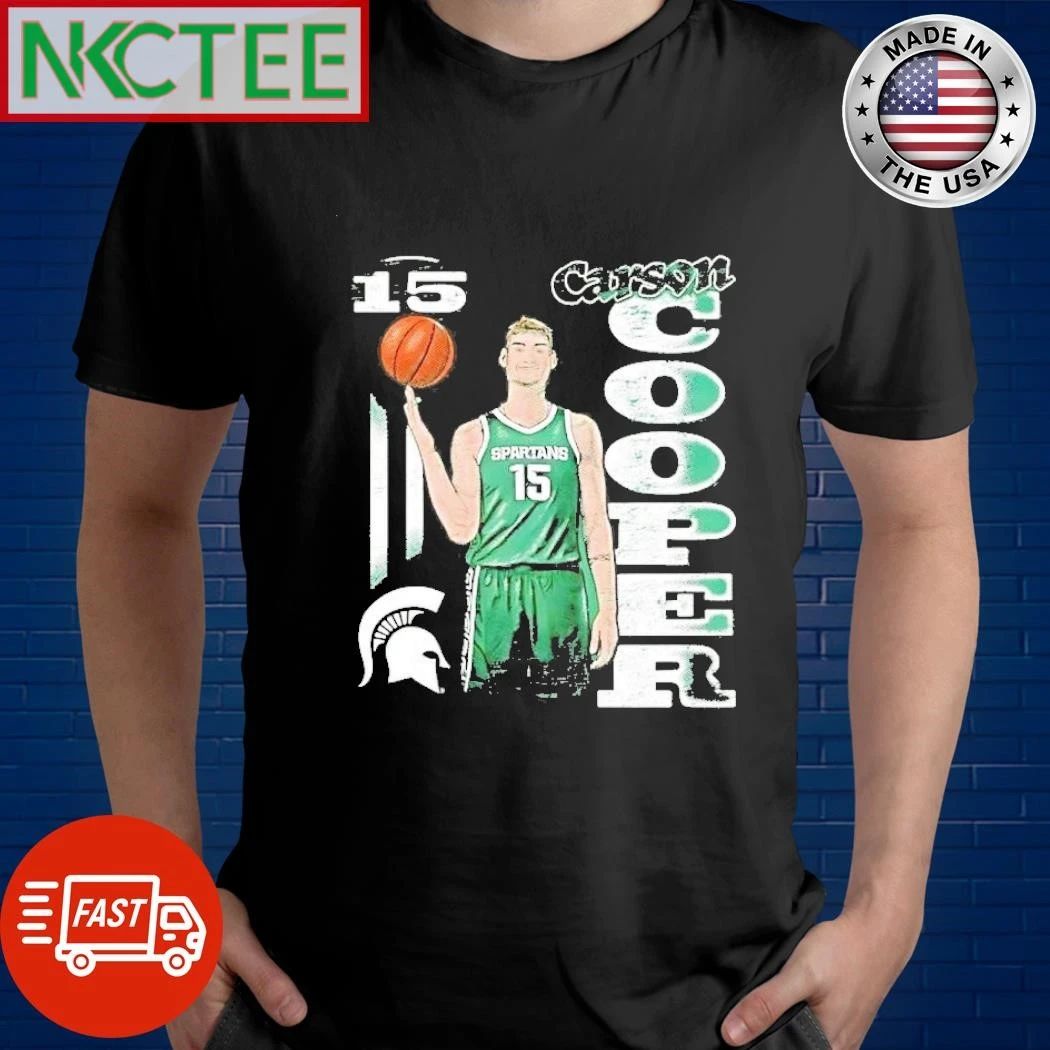 Carson Cooper 15 Michigan State Spartans Illustrated shirt