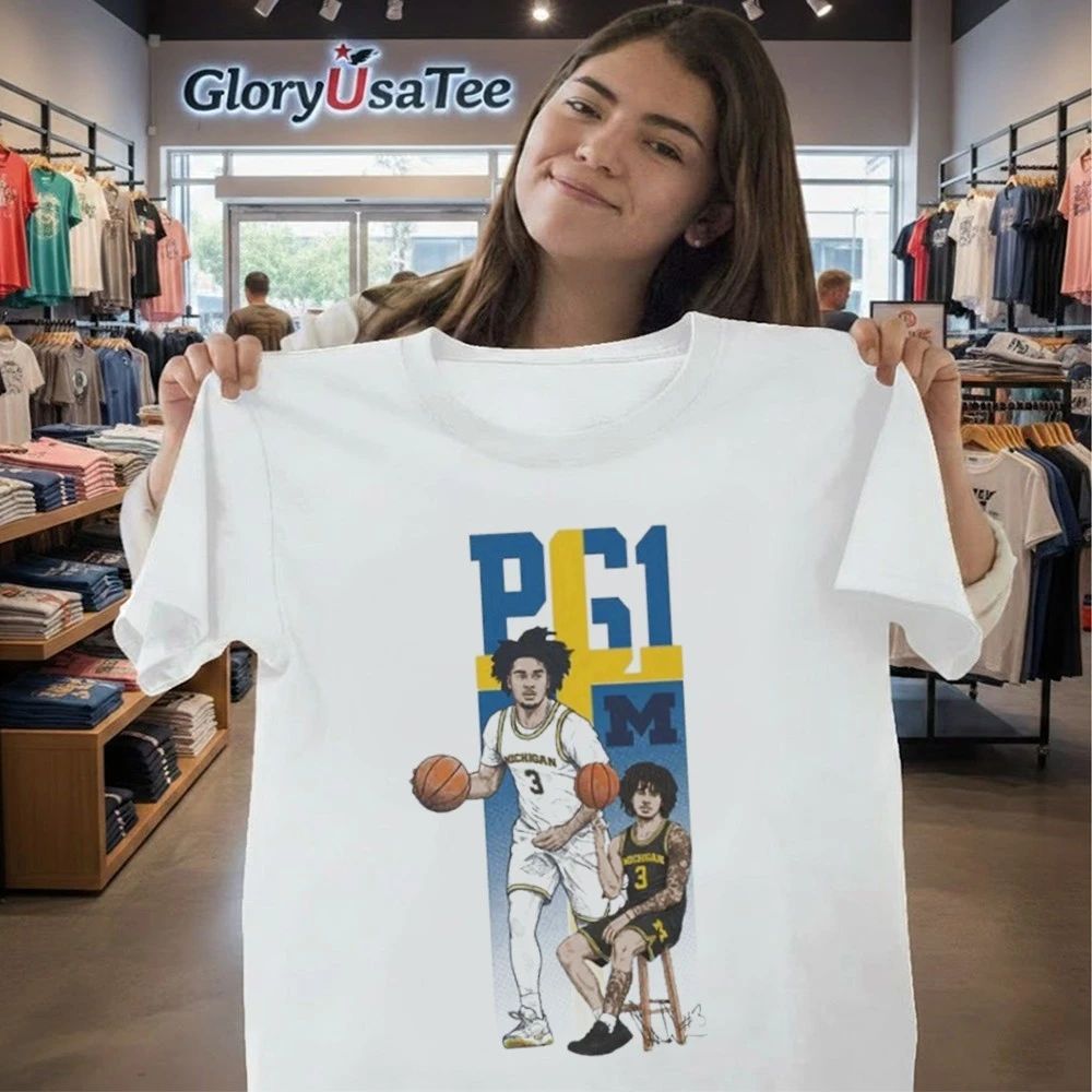 Elliot Cadeau Michigan Basketball White PG1 Shirt
