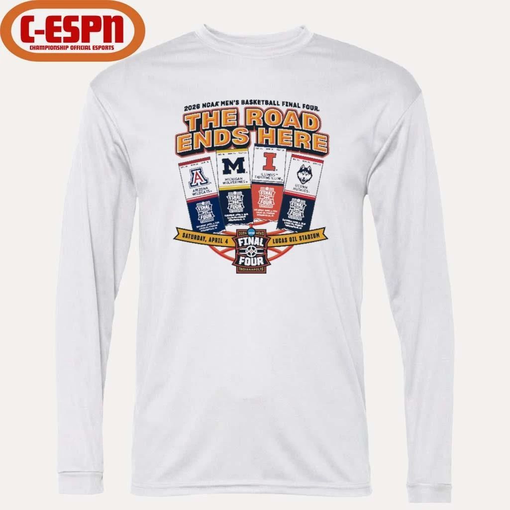 NCAA Men’s Basketball Final Four 2026 Tickets Teams Shirt