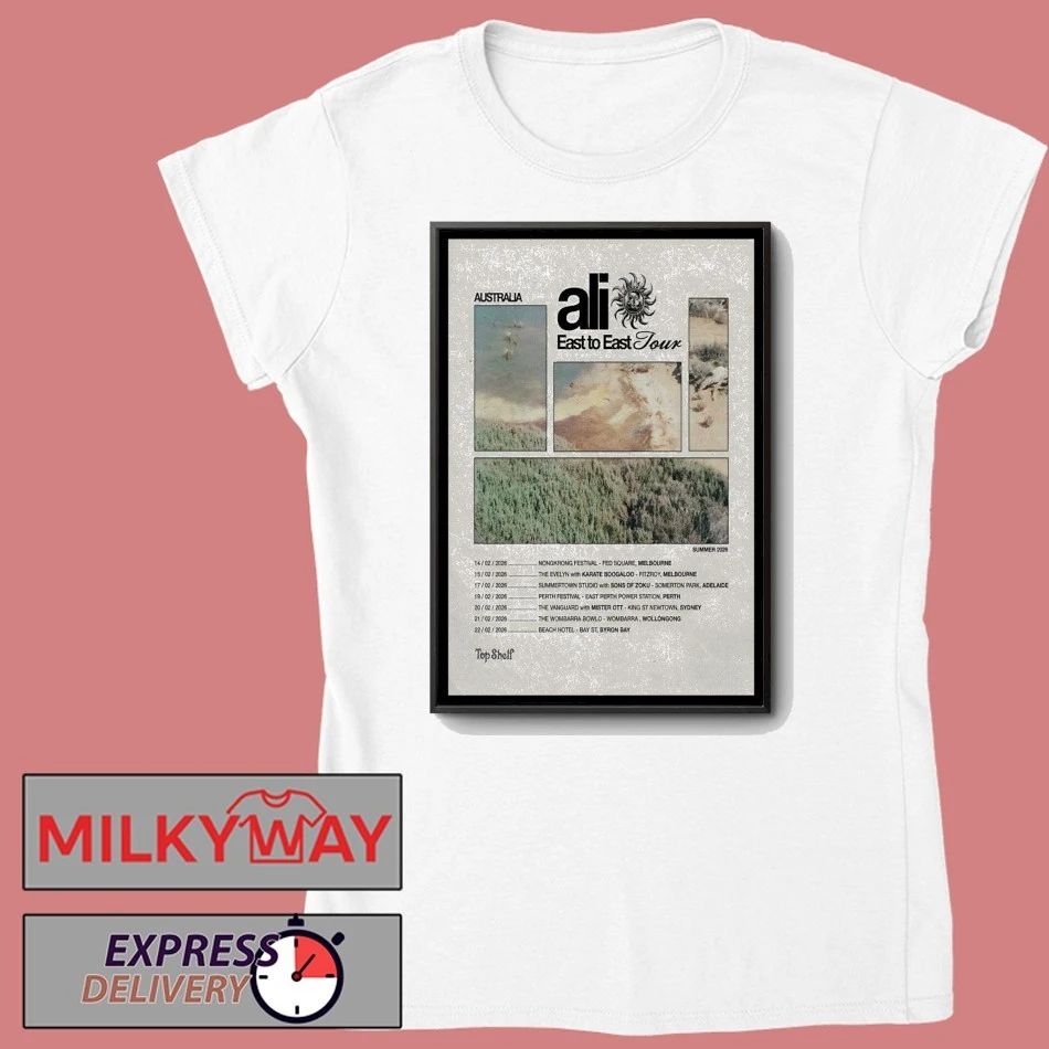 Ali Australia Tour East To East 2026 Poster shirt