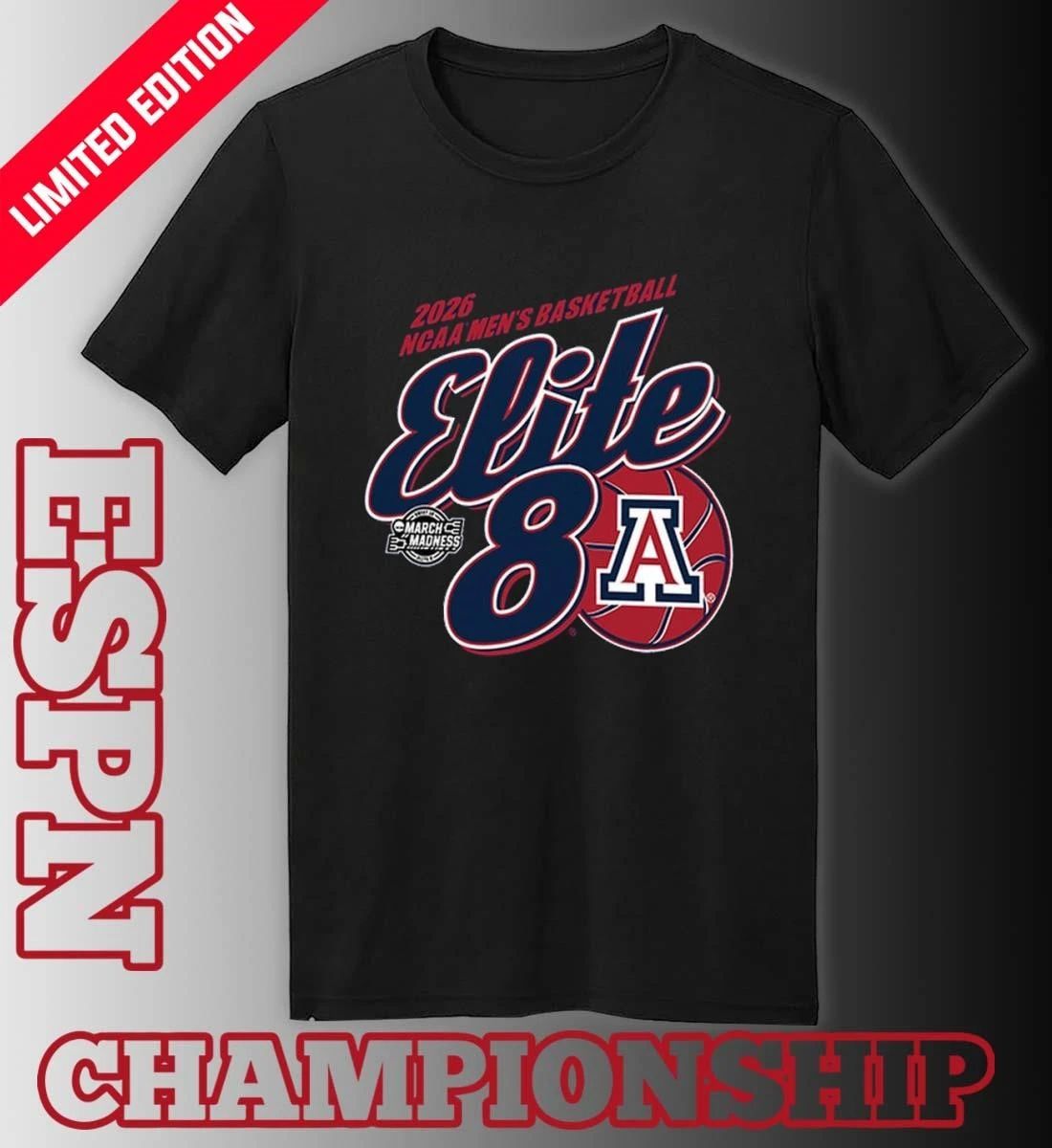 NCAA Men’s Basketball Elite 8 Arizona Wildcats 2026 T-Shirt