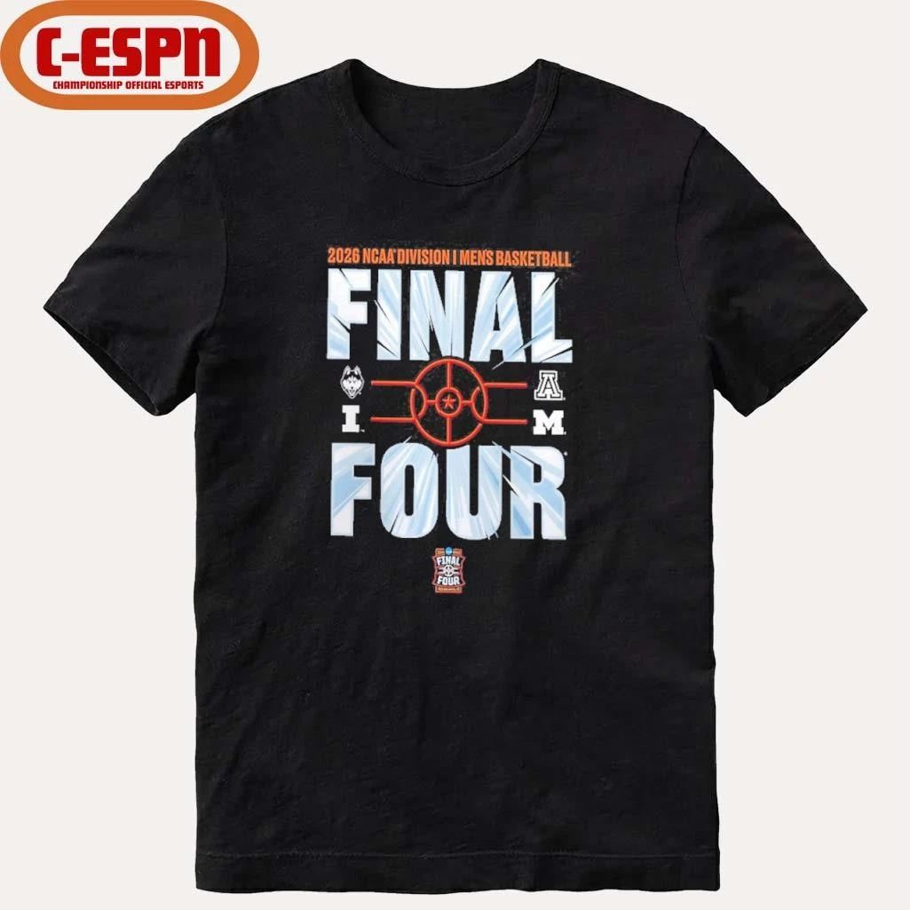 2026 NCAA Men’s Basketball Tournament March Madness Final Four T-Shirt
