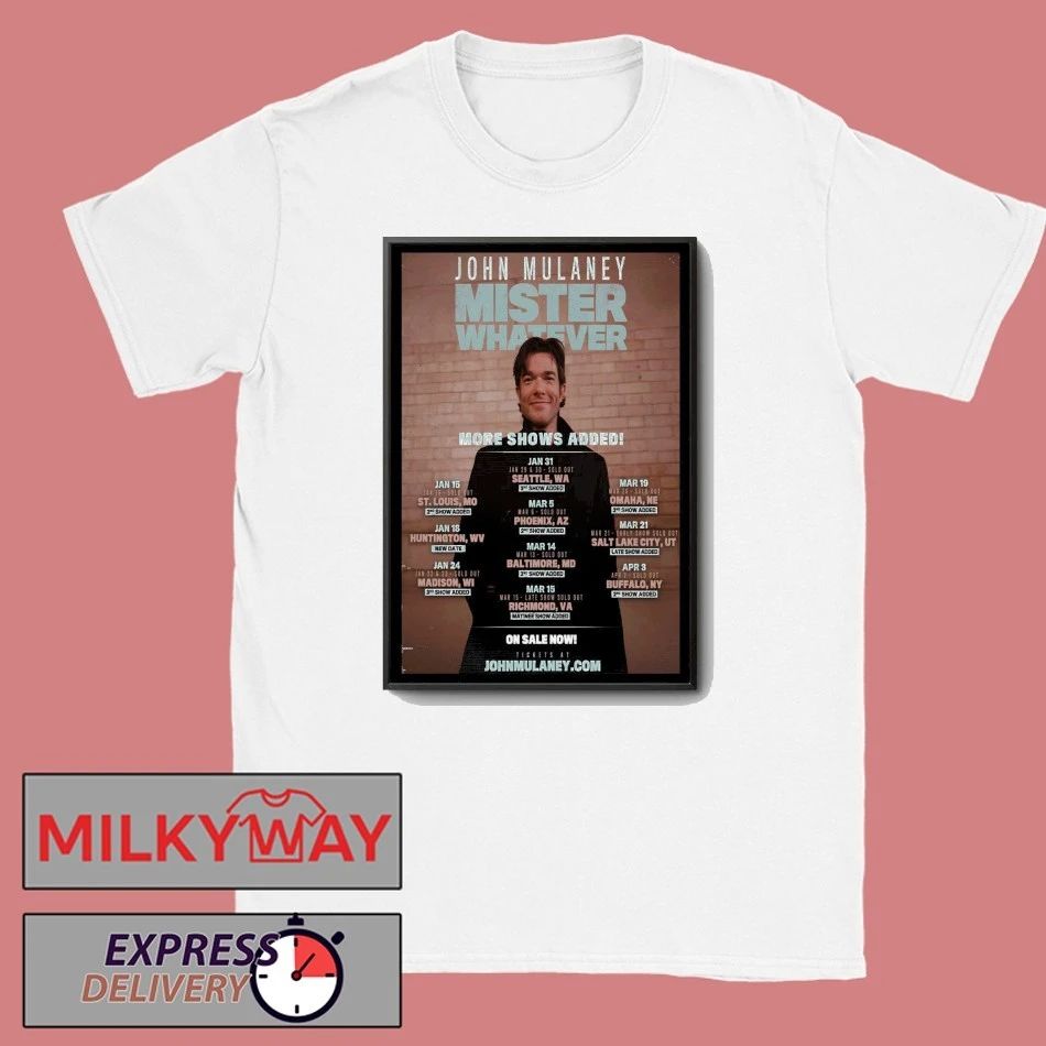 John Mulaney Tour Jan 2026 Poster shirt