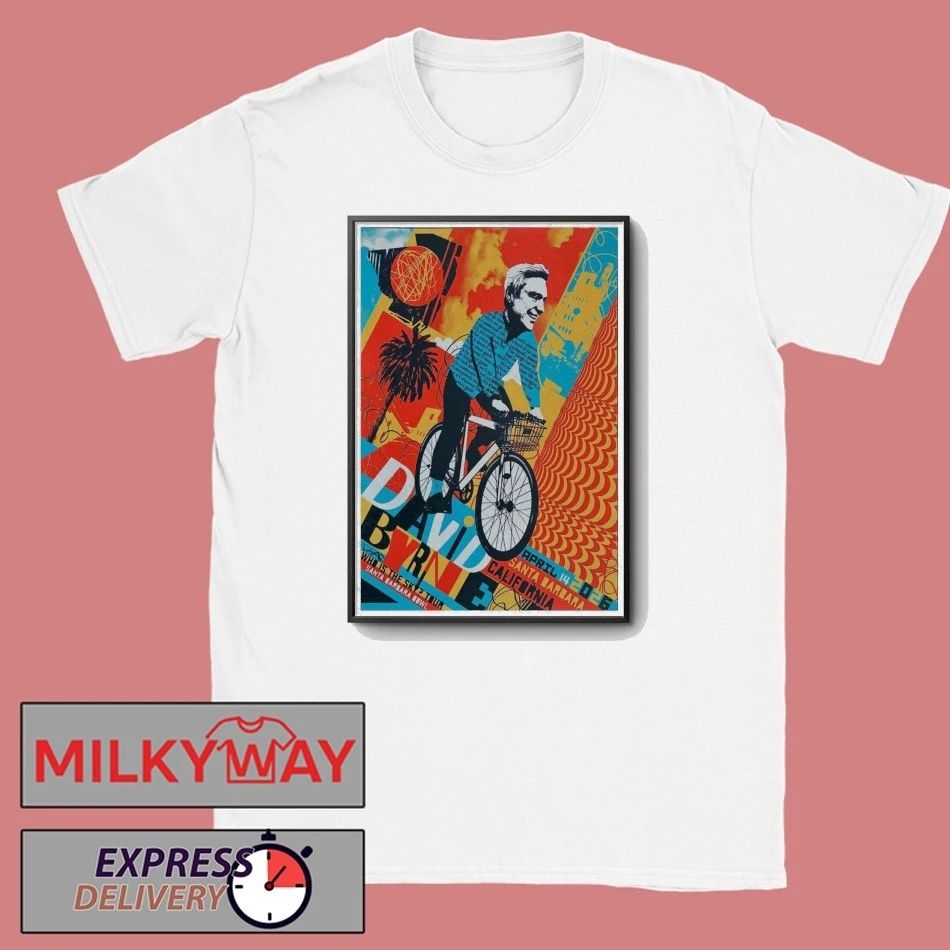 David Byrne Poster Apr14 2026 Santa Barbara Tour shirt