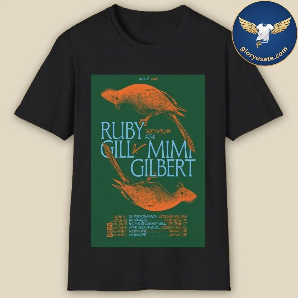 Ruby Gill And Mimi Gilbert 2026 South Africa Shows Poster Shirt