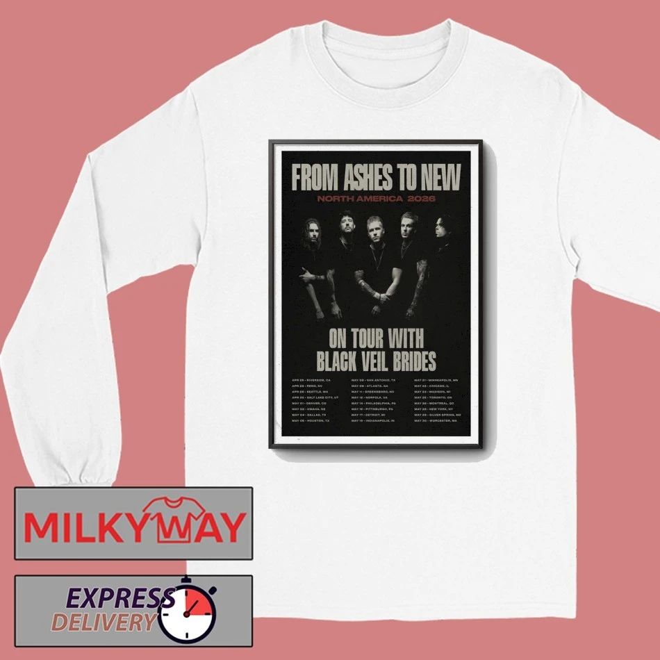 From Ashes To New North America 2026 Tour Poster shirt