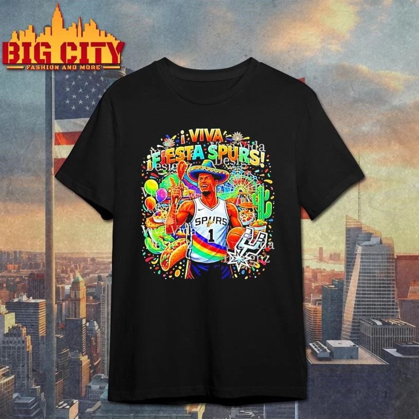 Victor Wembanyama Mexico Viva Fiesta Spurs San Antonio Spurs Basketball Game Day 2026 Shirt
