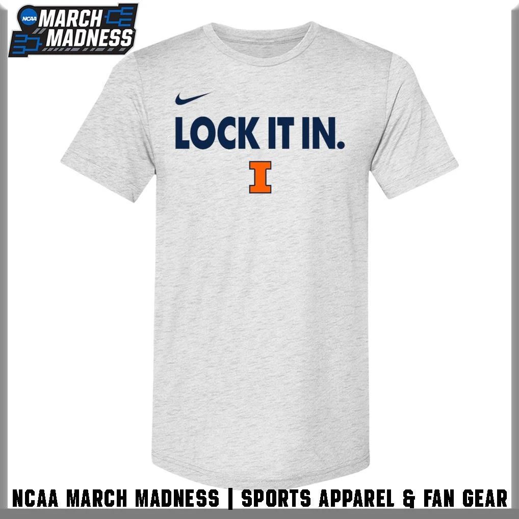 Illinois Fighting Illini Men’s Basketball Lock It In 2026 T-Shirt