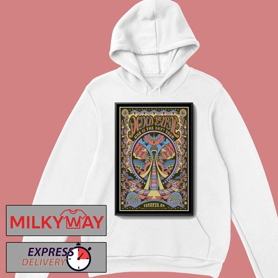 David Byrne Massey Hall, Toronto Oct 21-23 2025 Poster shirt