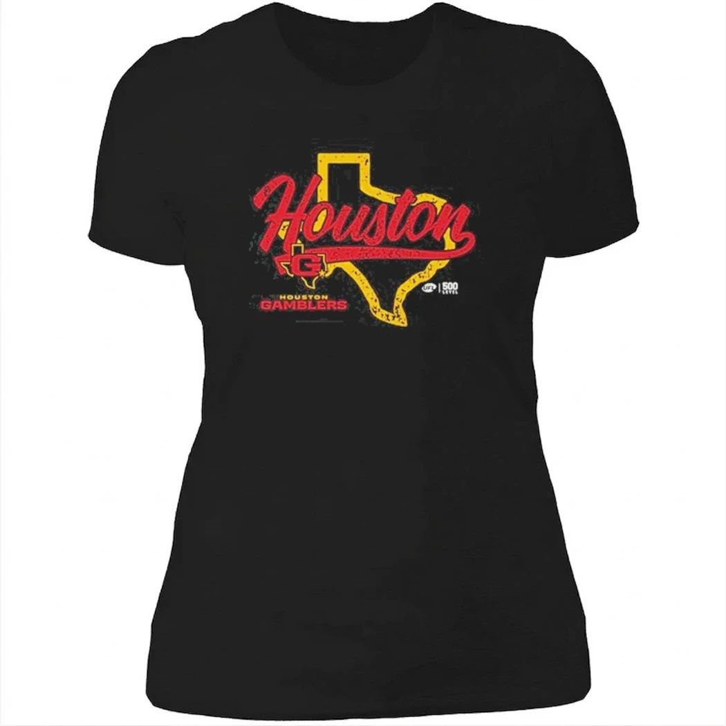 Houston Gamblers State Map Shirt