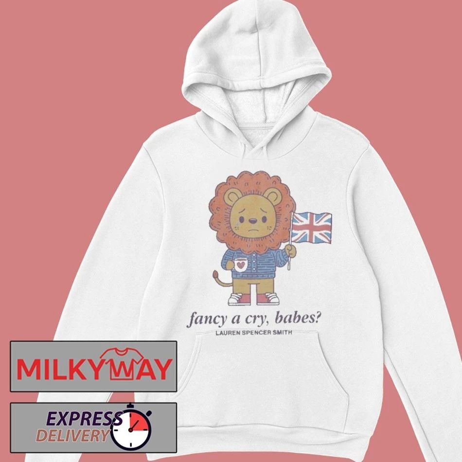 Lion With England Flag Fancy A Cry Babes Lauren Spencer Smith Shirt