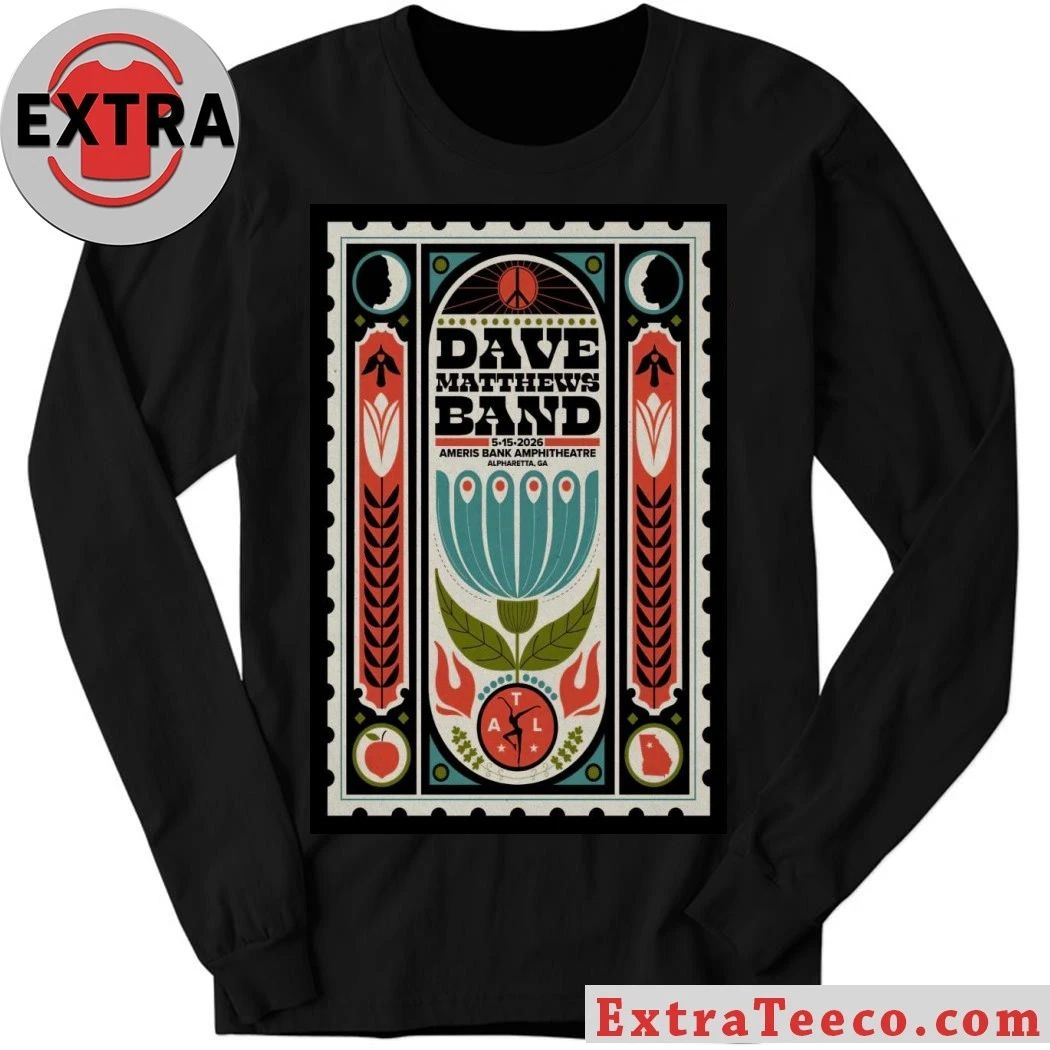 Dave Matthews Band Concert Tour Alpharetta, Georgia May 15, 2026 Poster T-Shirt