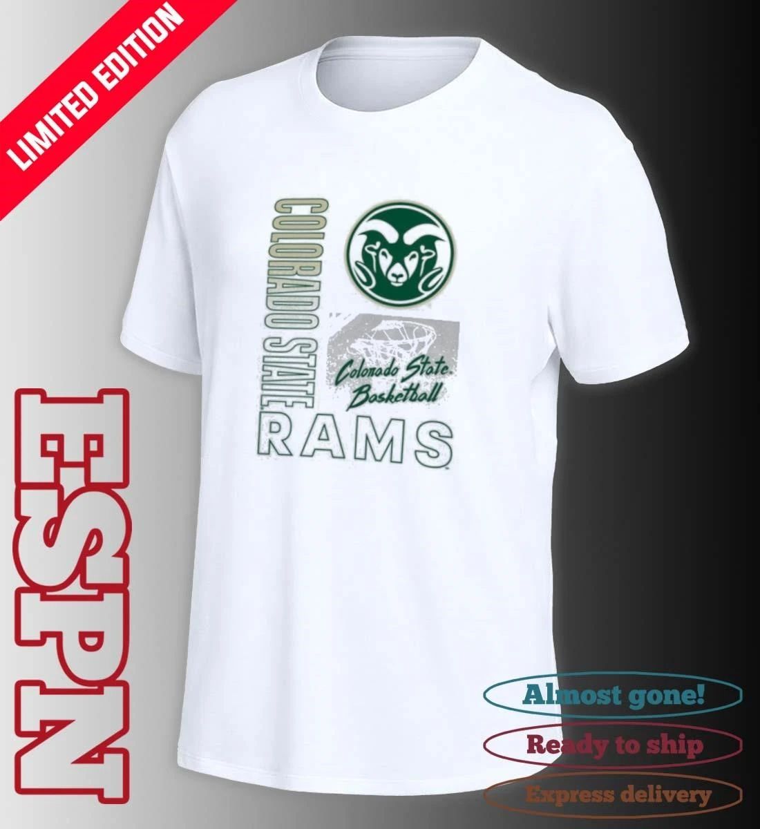 Colorado State Rams Basketball NCAA Bench T-Shirt