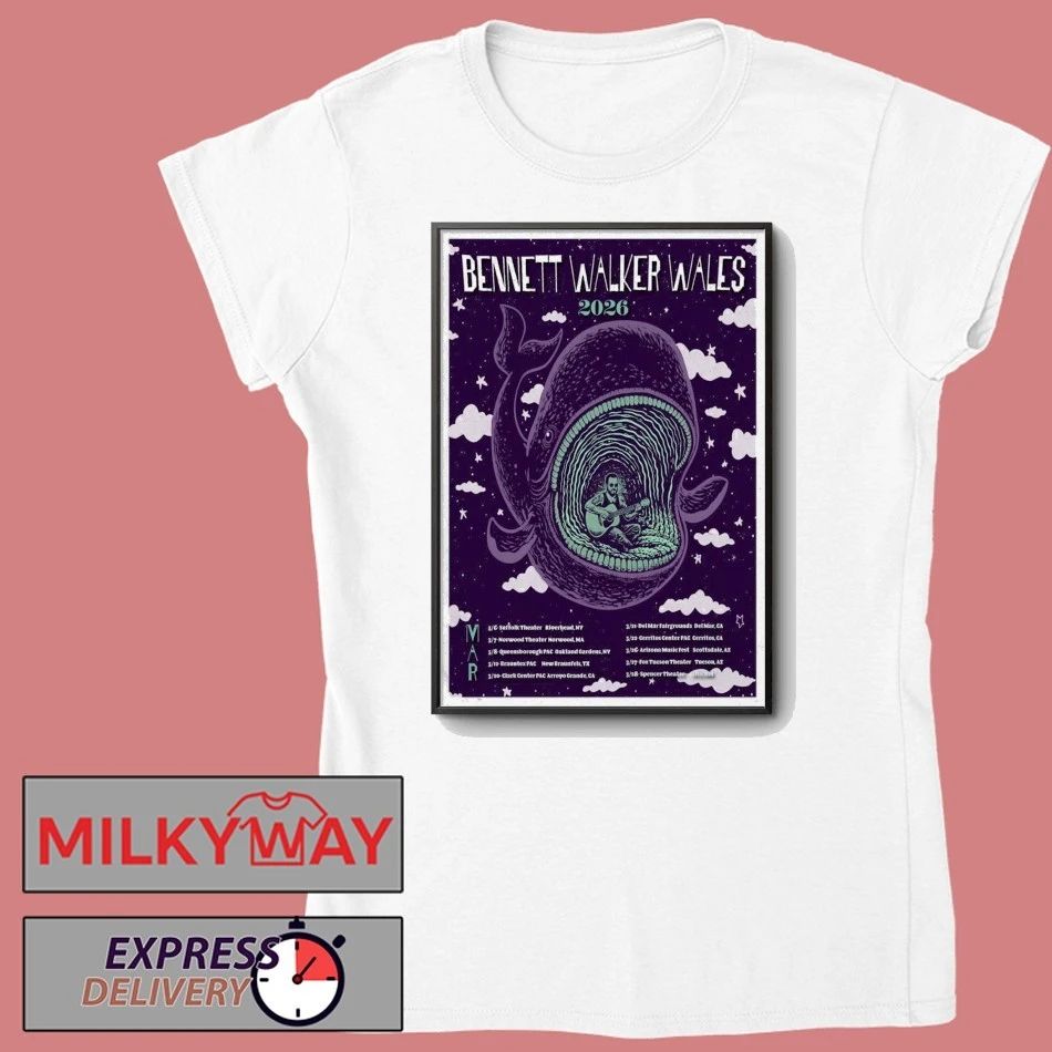 Bennett Walker Wales March 2026 Shows Poster shirt