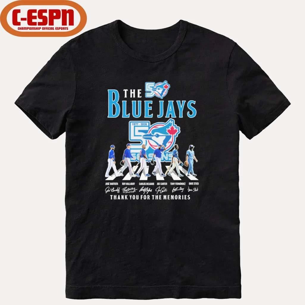 The Blue Jays Abbey Road 50 Seasons 1977-2026 shirt