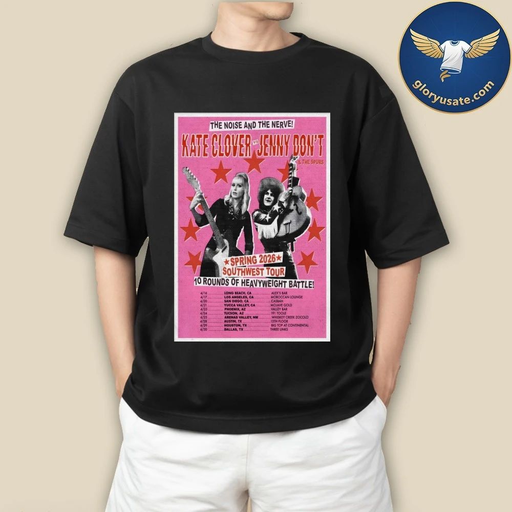Kate Clover VS Jenny Don’t Spring 2026 Tour Poster Shirt