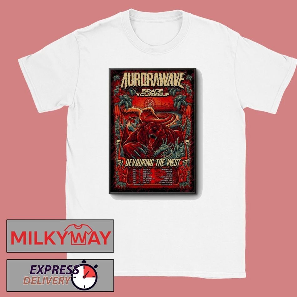 Aurorawave Devouring The West 2026 Tour Poster shirt