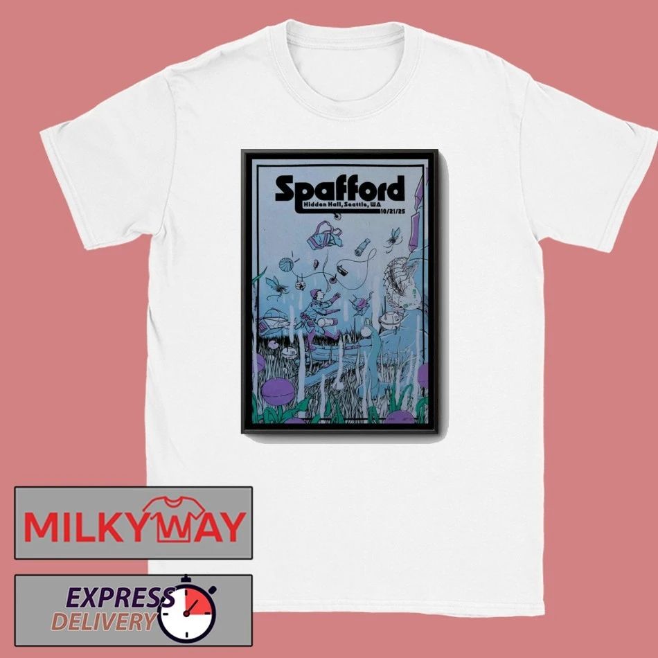 Spafford Tour Oct 21 2025 Hidden Hall Seattle Poster shirt