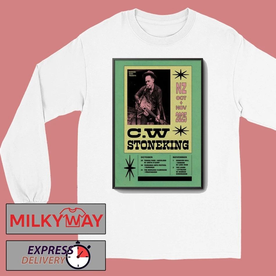 C.W. Stoneking NZ Oct And Nov 2025 Shows Poster shirt