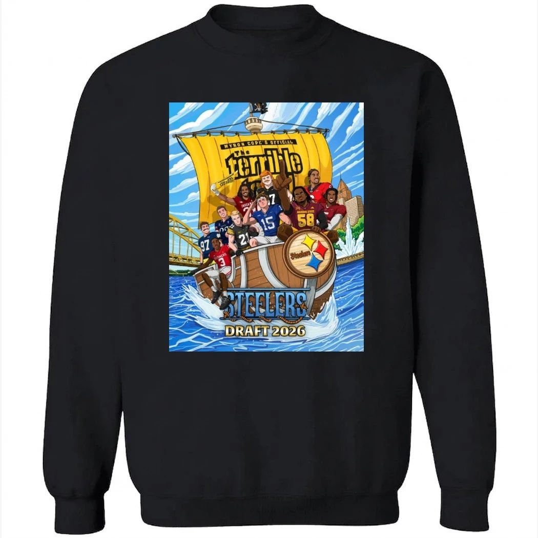 Steelers Draft 2026 Myron Cope’s Official The Terrible Poster Shirt