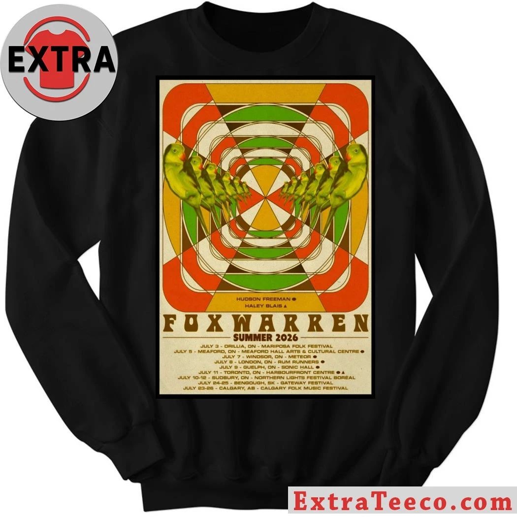 Foxwarren Summer Tour 26 Poster Shirt
