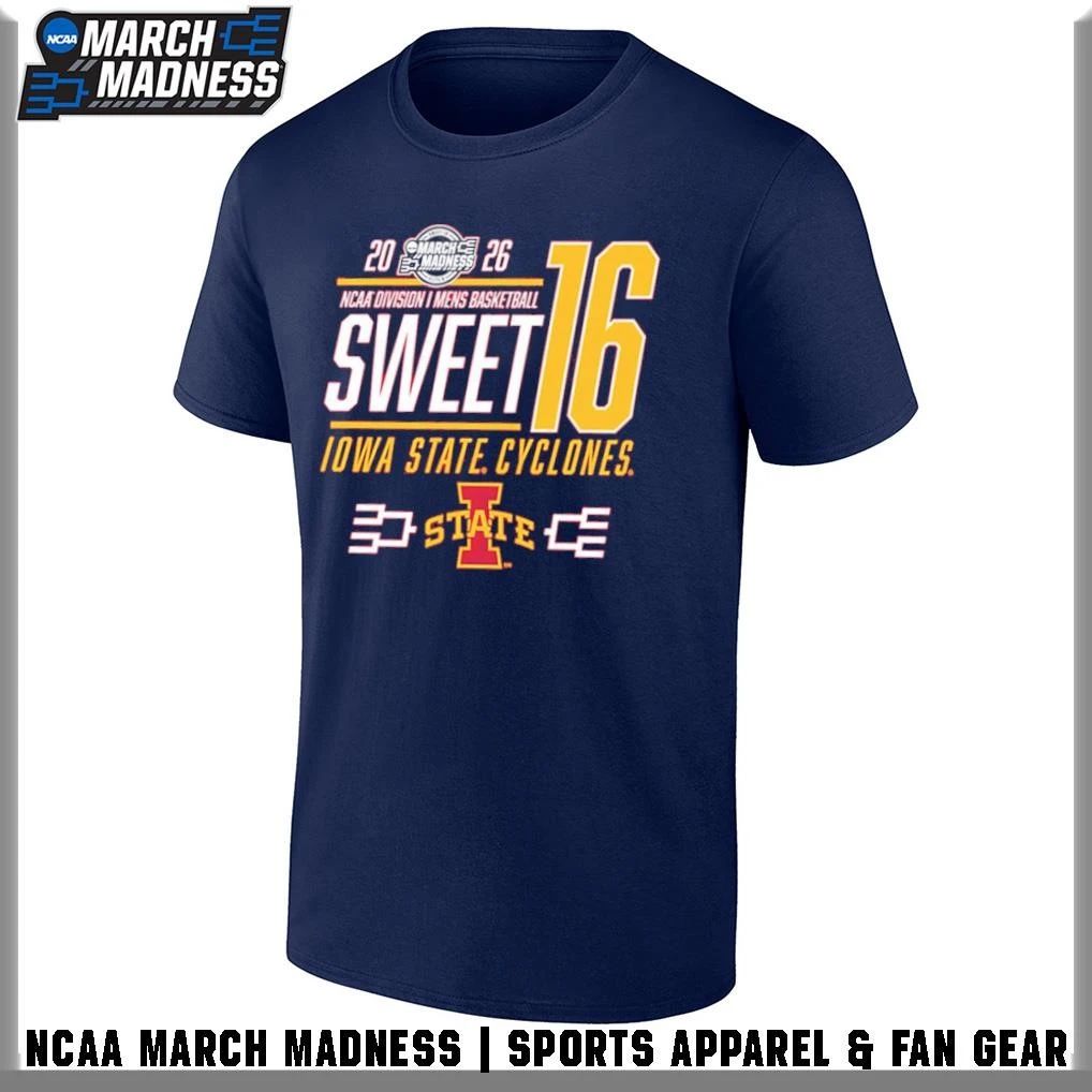 Iowa State Cyclones 2026 NCAA March Madness Sweet 16 Bound Net T-Shirt