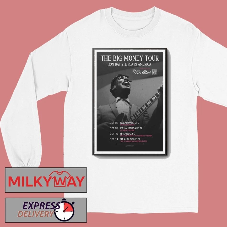 Jon Batiste The Big Money Tour Florida Oct 2025 Poster shirt