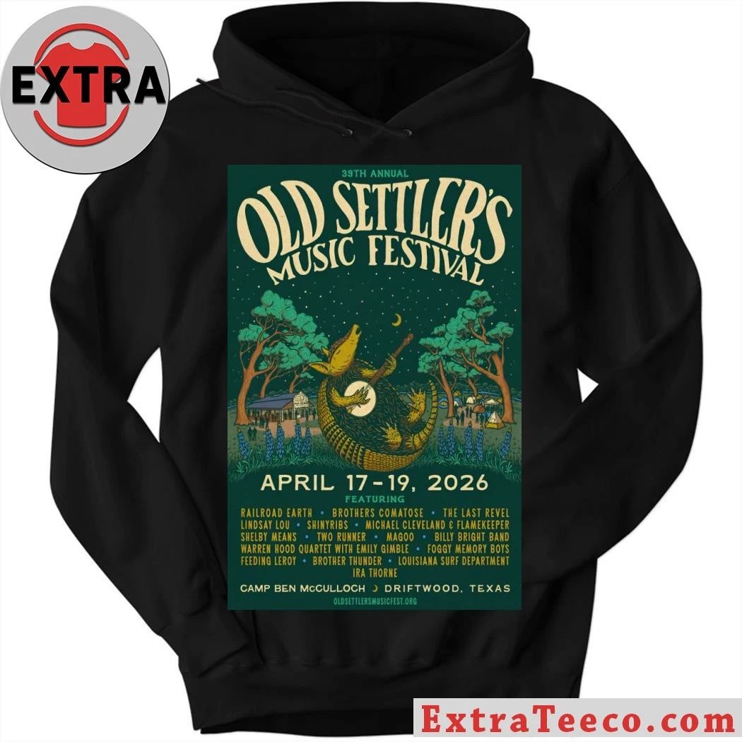 Old Settler’s Music Festival April 17-19 2026 In Driftwood TX Poster Shirt