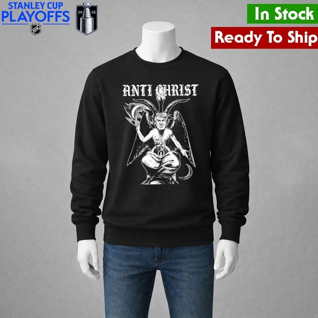 Anti Christ Trump Satire Occult Baphomet Political Graphic Shirt