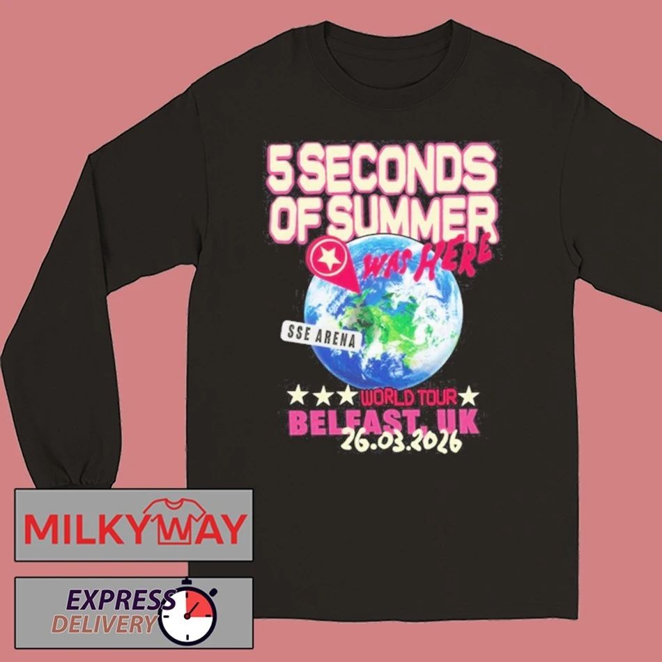 5SOS World Tour SSE Arena Belfast 26.03.2026 shirt