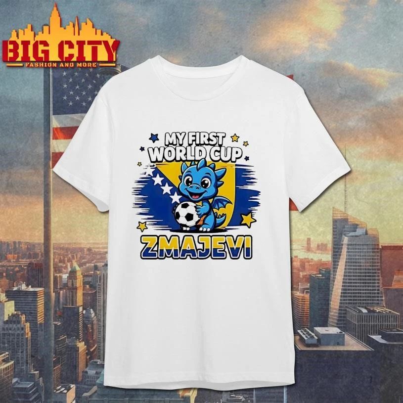 My First World Cup Bosnia Zmajevi Bosnian Soccer Graphic Shirt