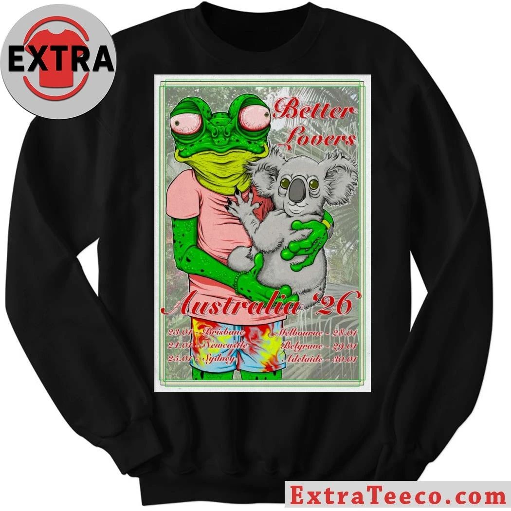 2026 Better Lovers Australia Tour Poster T-Shirt