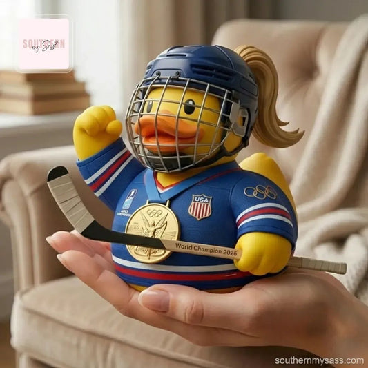 USA Ice Hockey World Champion 2026 Collectible Rubber Duck