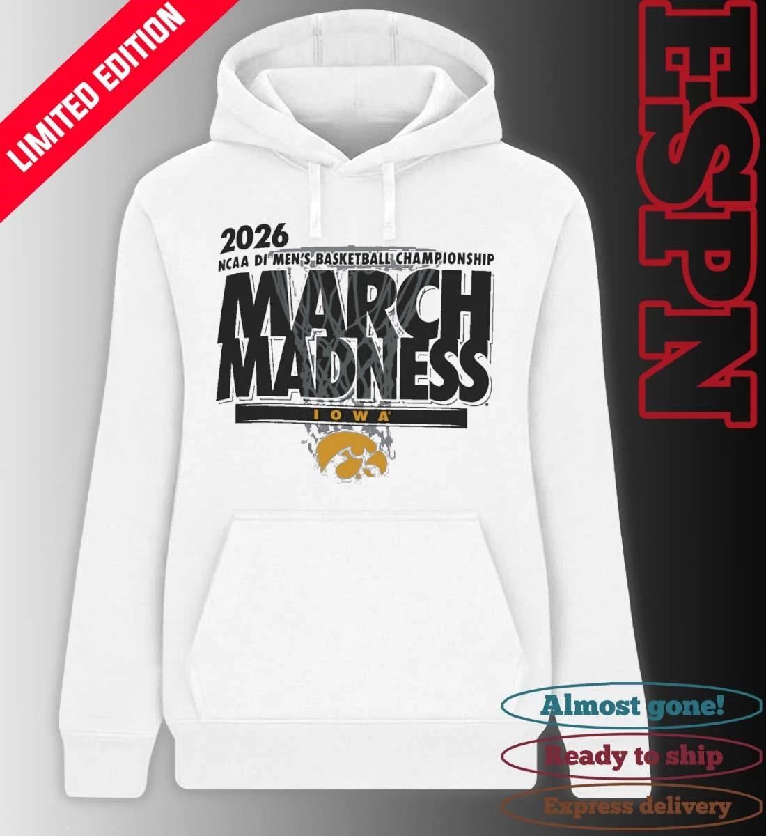 Iowa Men’s Basketball Single Team NCAA March Madness Shirt