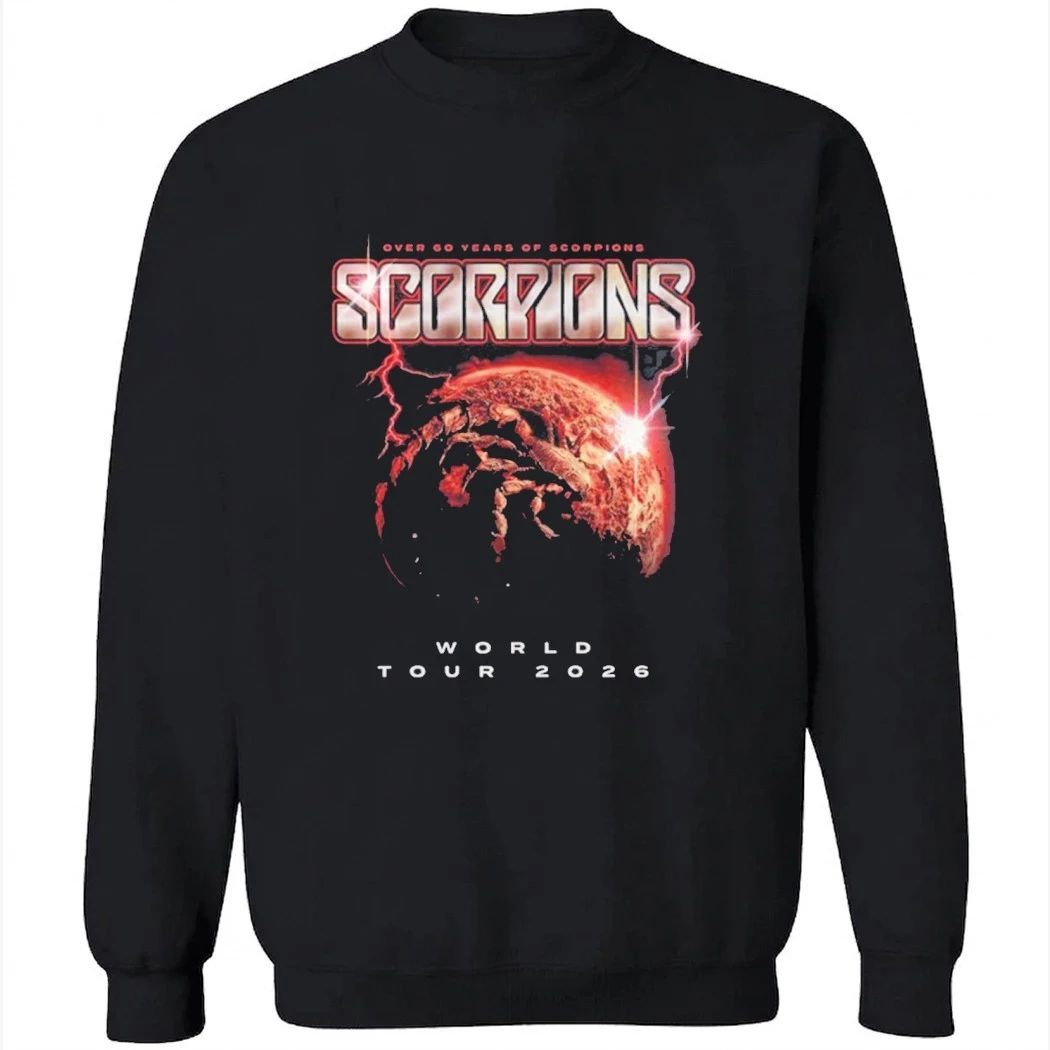 Scorpions Coming Home World Tour 2026 Merch Over 60 Years Of Scorpions Shirt