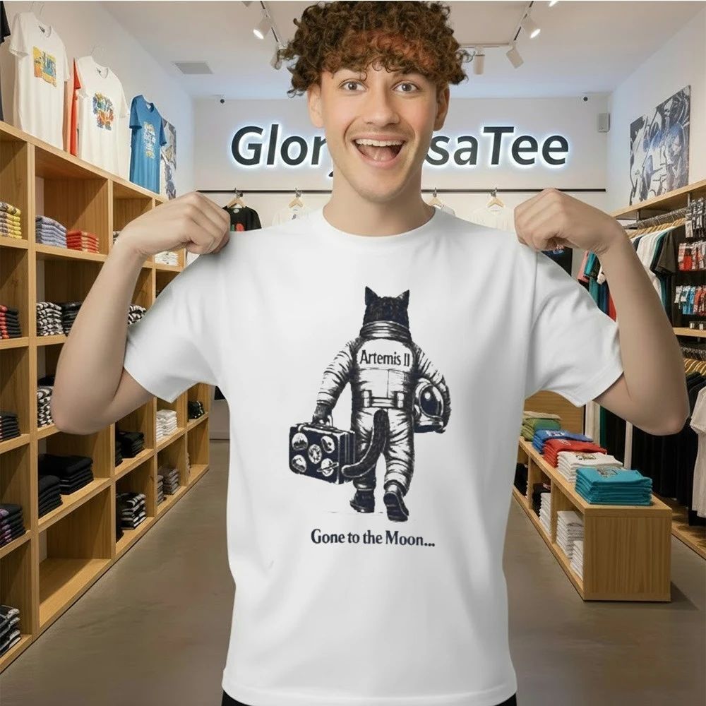 Artemis II Mission Cat Astronaut Shirt