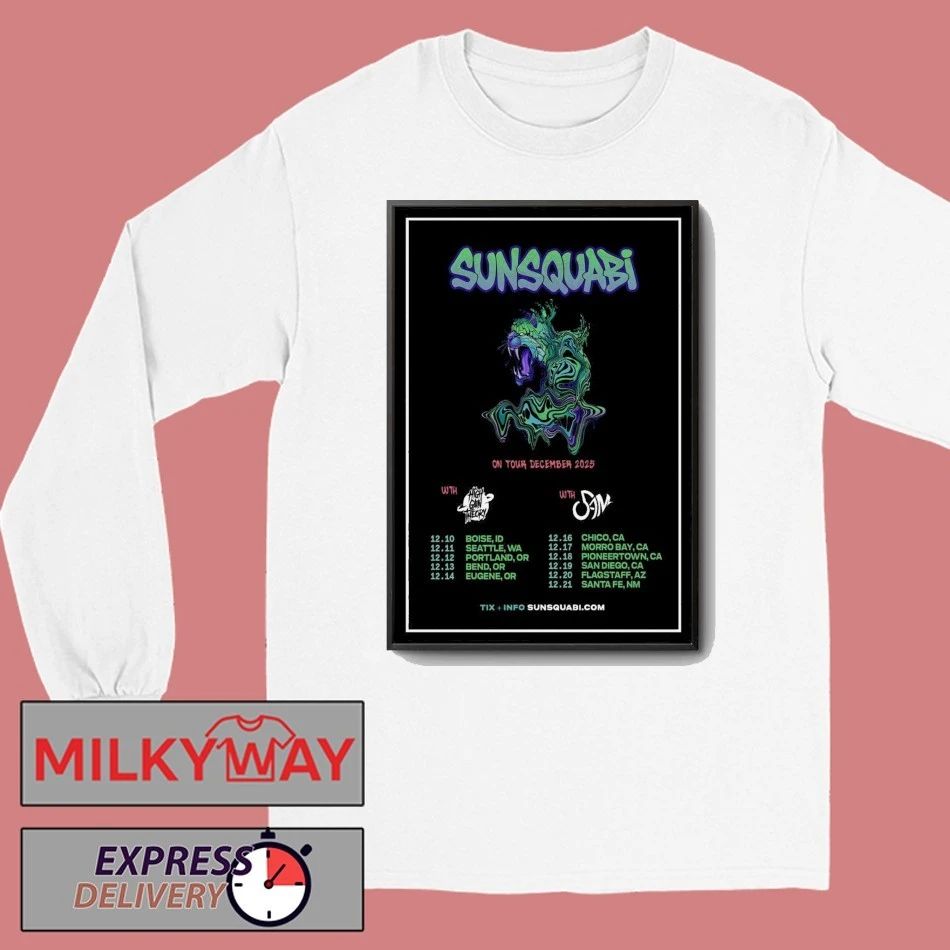 SunSquabi On Tour December 2025 Poster shirt