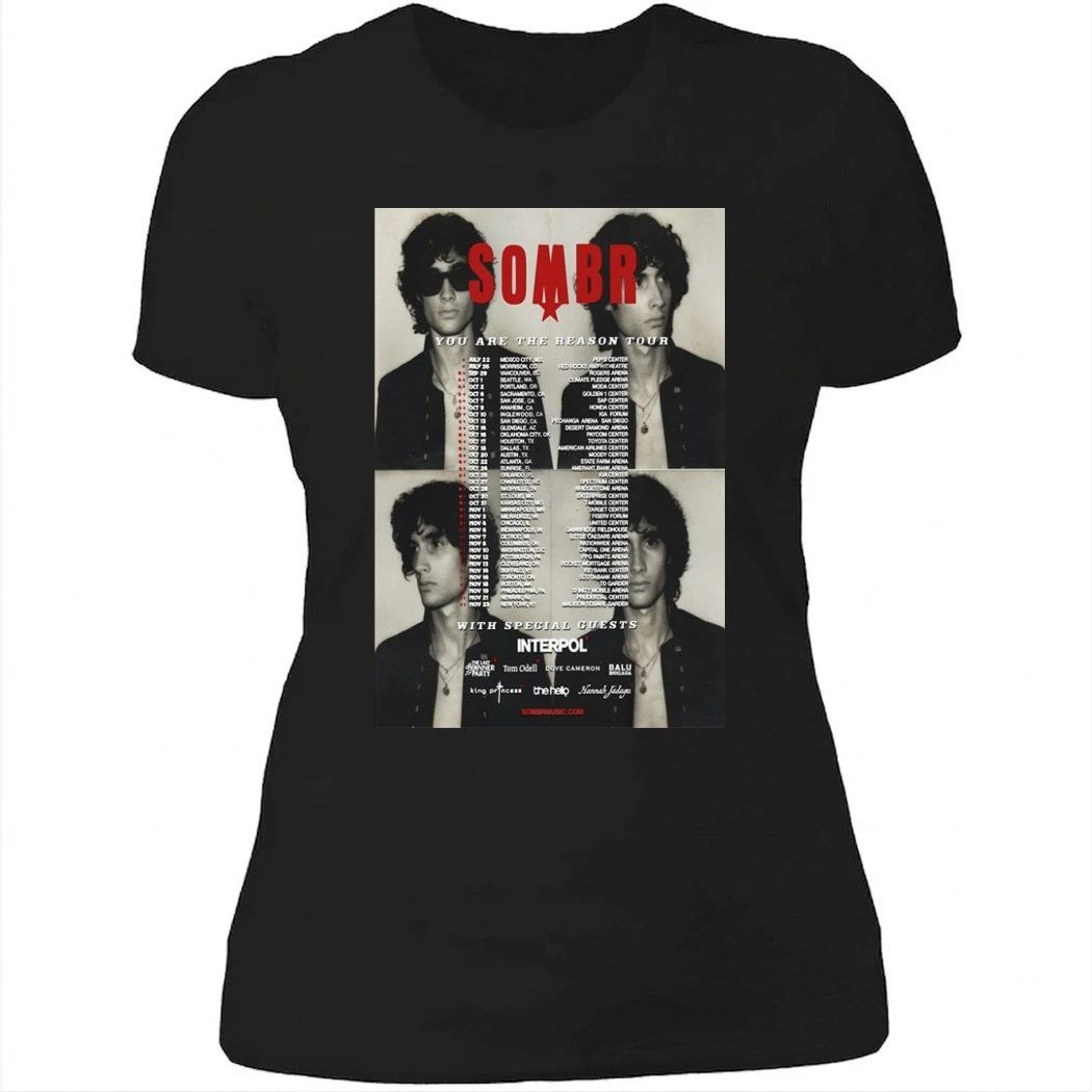 Sombr You Are The Reason Tour 2026 Poster Shirt