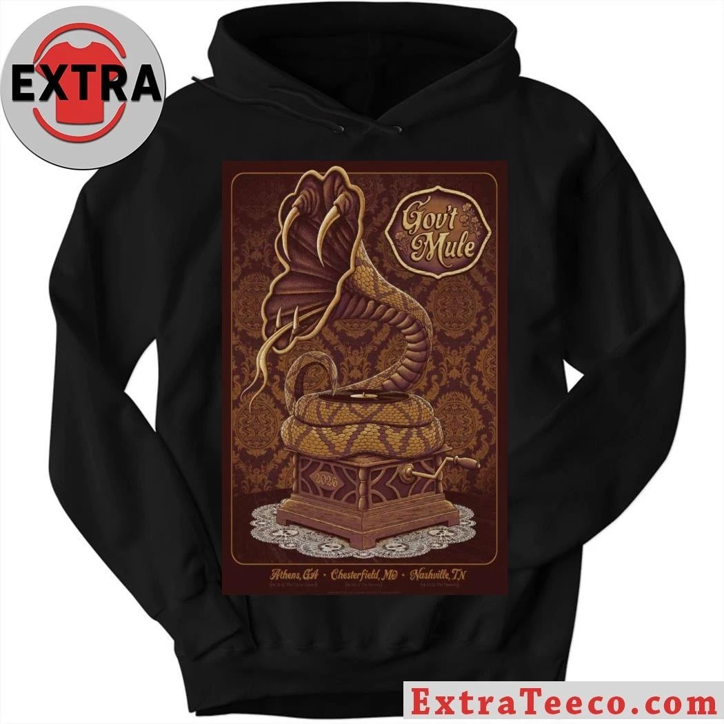 Gov’t Mule Tour 2026 4 19 Athens, GA, 4 20 Chesterfield, MO, 4 22 Nashville, TN Poster Shirt