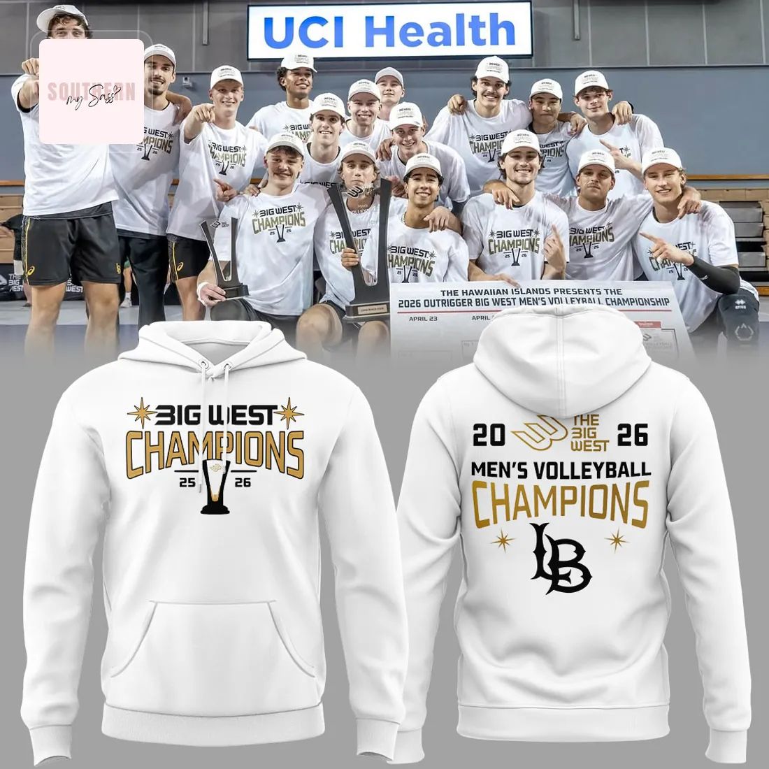 2026 Big West Men’s Volleyball Champions Official Commemorative Hoodie