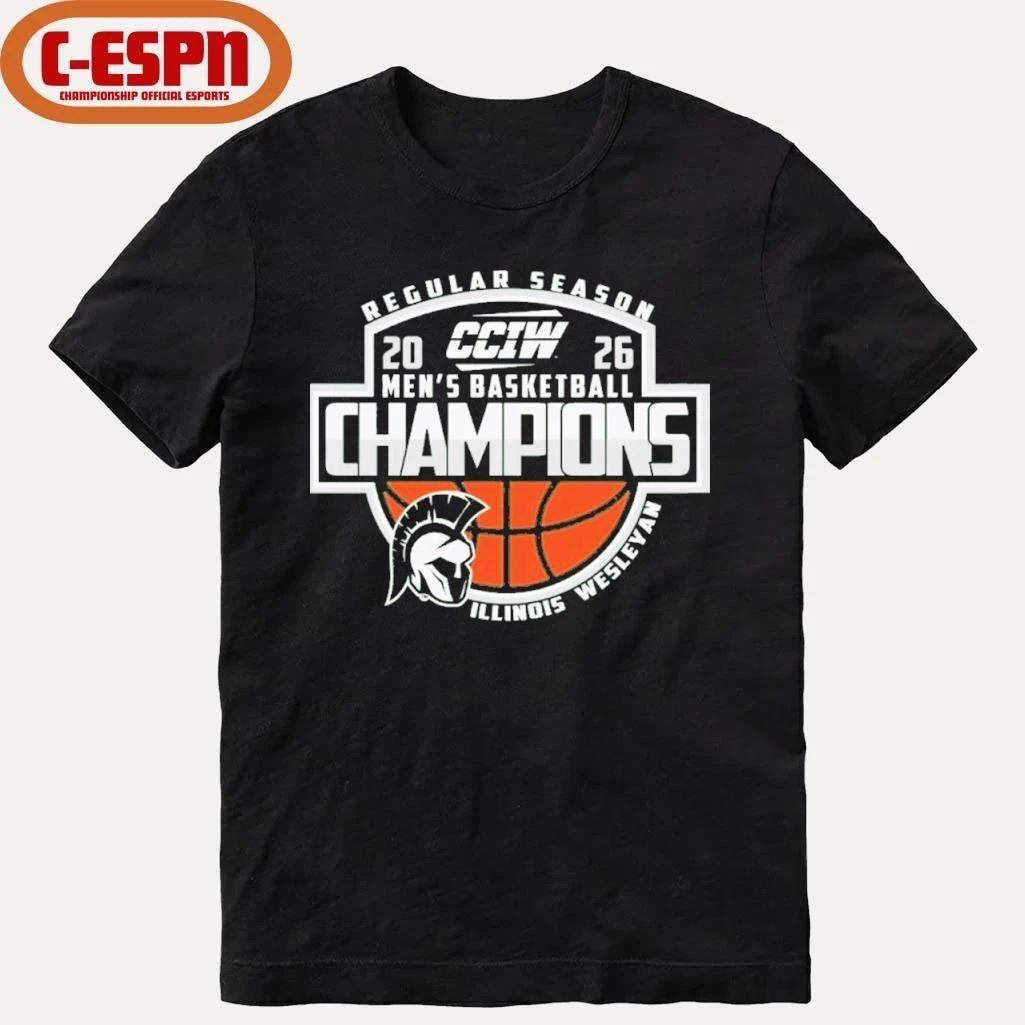 Illinois Wesleyan University Men’s Basketball CCIW Regular Season Champions Shirt