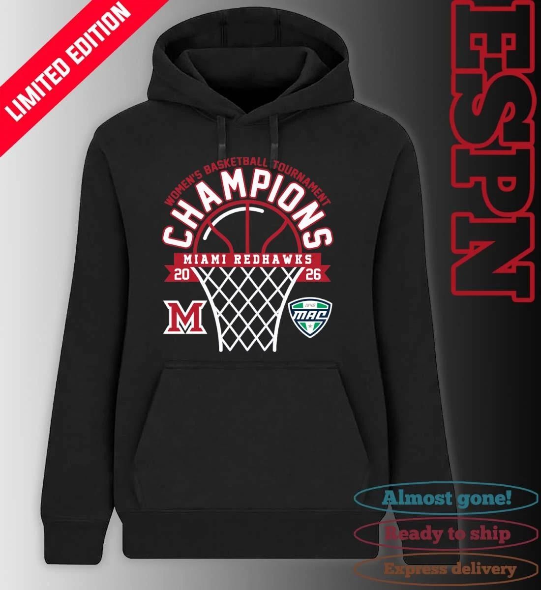 MAC Women’s Basketball Tournament Champions 2026 Miami Redhawks T-Shirt
