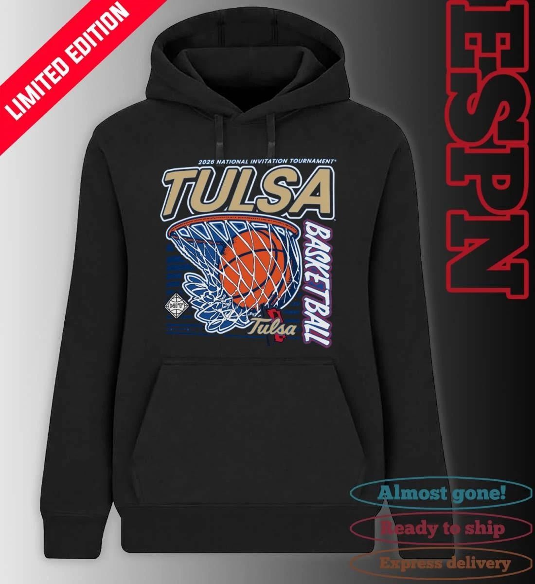 Tulsa Golden Hurricane 2026 Division I Men’s Basketball Postseason NIT Shirt