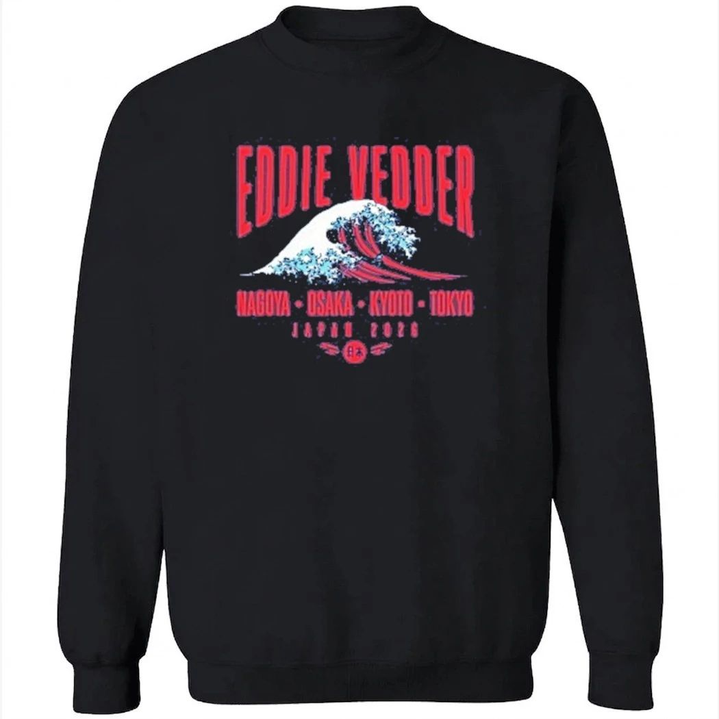 Eddie Vedder 2026 Japan Tour Great Wave Shirt