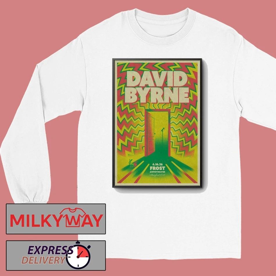 Apr 16 2026 David Byrne Stanford Poster shirt