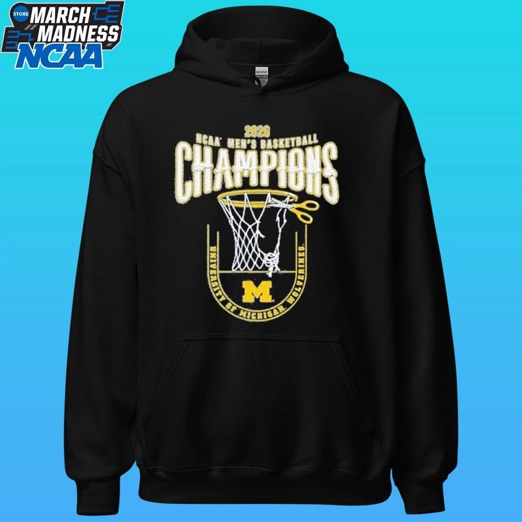 Michigan Wolverines 2026 Men’s Basketball National Champions Net Shirt