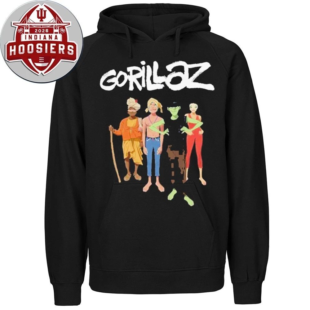 Gorillaz The Mountain Group Portrait T-Shirt